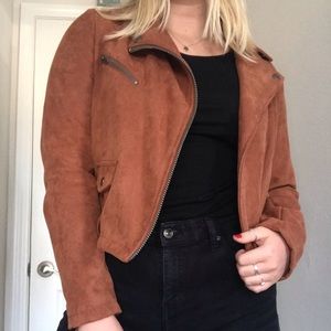 BROWN SUEDE JACKET
